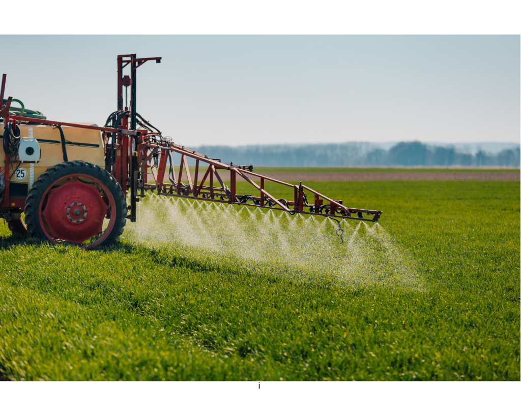 Spraying on crops can cause glyphosate contamination in waterways and impact aquatic ecosystems.