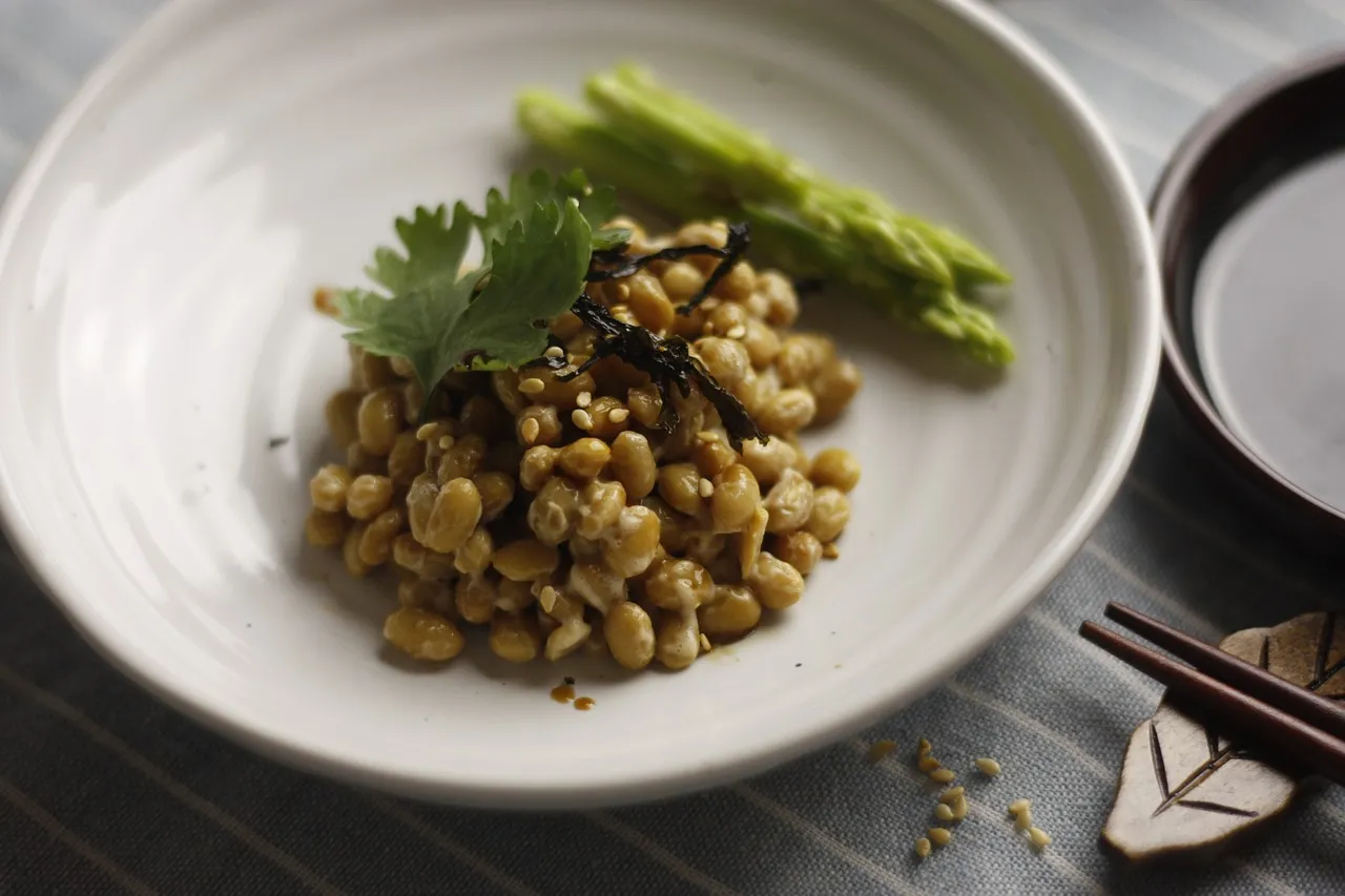 Increase your fiber intake with natto because it contains soluble fiber.